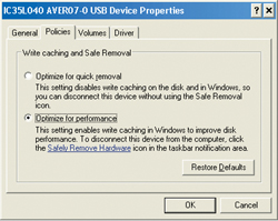 �������� ��� ��������� ����������� ������ USB-������ ��� Windows XP.