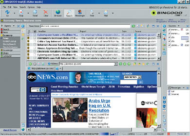Браузер с тремя включенными панелями — Alexa Toolbar, Google Toolbar и Yahoo companion.
