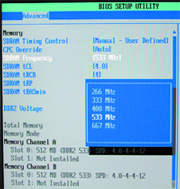 ��������� ������� ������ (��� FSB 800 ���) � BIOS Setup ����� Intel D925XCV.