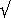 [sqrt]