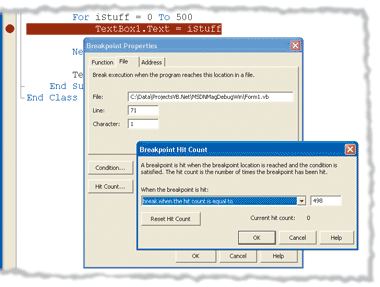 Figure 4 Breakpoint Conditions