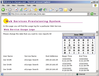 Figure 14 MWSMonitor Table