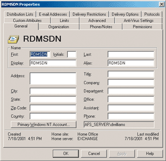 Figure 4 Setting up an Account