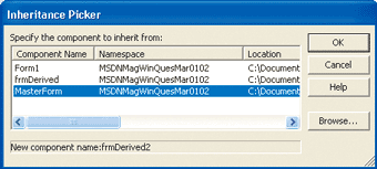 Figure 4 Inheritance Picker