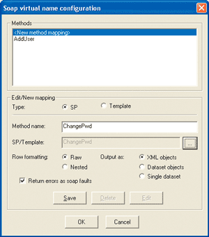 Figure 3 Configuring a SOAP Virtual Name