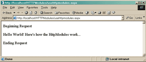 Figure 3 A Simple ASPX Page