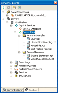 Figure 3 Server Explorer