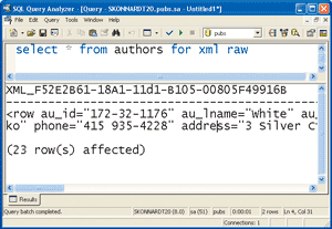 Figure 1 SQL Query Analyzer