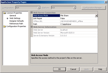 Figure 1 Web Access Mode Settings