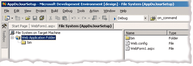 Figure 2 Web Setup Project with Added Files