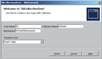 Figure 10 Custom Project Item Wizard UI
