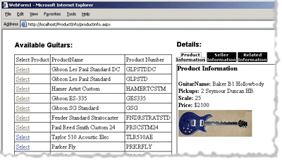 Figure 7 Selecting a Tab