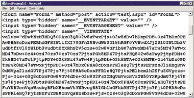 Figure 2 ViewState is Visible in Source
