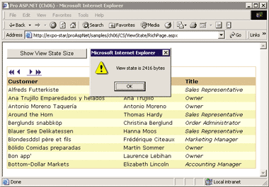 Figure 4 Retrieve ViewState String
