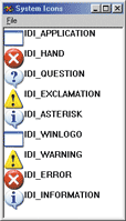 Figure 2 System Icons