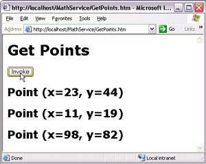 Figure 13 Invoking GetPoints