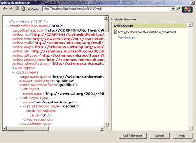 Figure 2 Add Web Reference