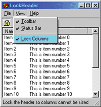 Figure 1 Lock Columns