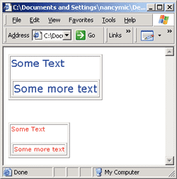 Figure 2 Large Font Browser Setting