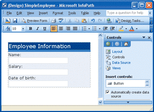 Figure 2 New Employee Form