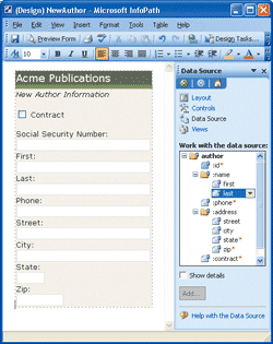 Figure 6 New Author Form