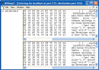 Figure 11 Tracing SOAP over TCP