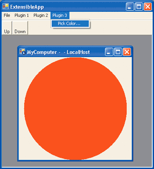 Figure 8 Running a Plug-in
