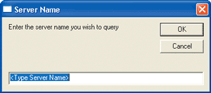 Figure 4 Enter Server Name