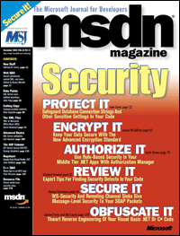MSDN Magazine November 2003