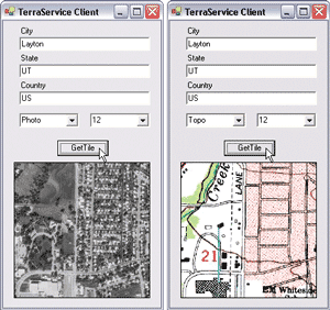 Figure 6 Photo versus Topographical Map