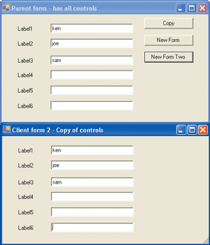 Figure 4 Copied Controls