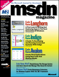 MSDN Magazine January 2004