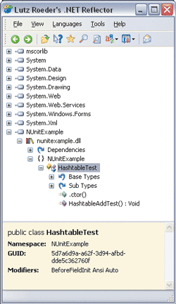 Figure 7 NUnitExample Assembly