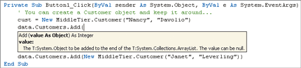 Figure 2 Adding an Object