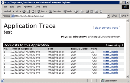 Figure 2 Trace.axd