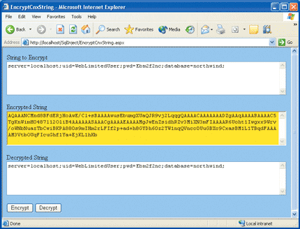 Figure 10 EncryptCnxString.aspx
