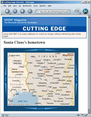 Figure 5 The Sample Page in Netscape 7.2