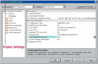 Figure 5 Project Settings