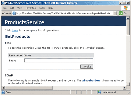 Figure 5 Manual Testing in Visual Studio .NET