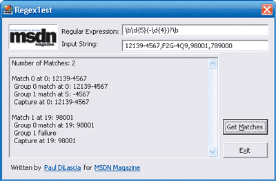Figure 1 RegexTest
