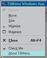 Figure 1 Sys Menu