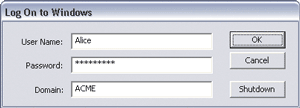 Figure 2 The Logged Out SAS Dialog