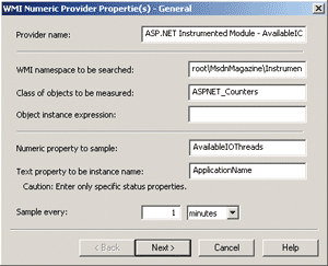 Figure 8 Numeric Provider Properties