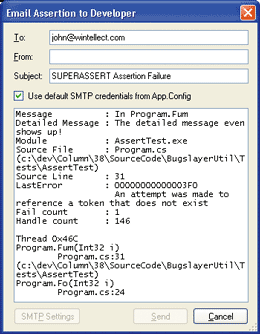 Figure 2 E-Mail the Assertion