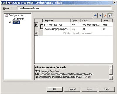 Figure 6 Defining Filter Expressions (Subscriptions)