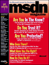 MSDN Magazine November 2005