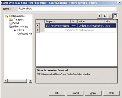 Figure 3 Configuring a Filter Expression (Subscription)