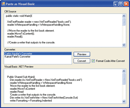Figure 8 Conversion User Interface