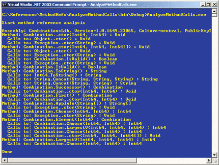 Figure 2 Finding .NET Method Dependencies