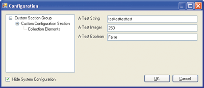 Figure 5 Editing the Custom Configuration